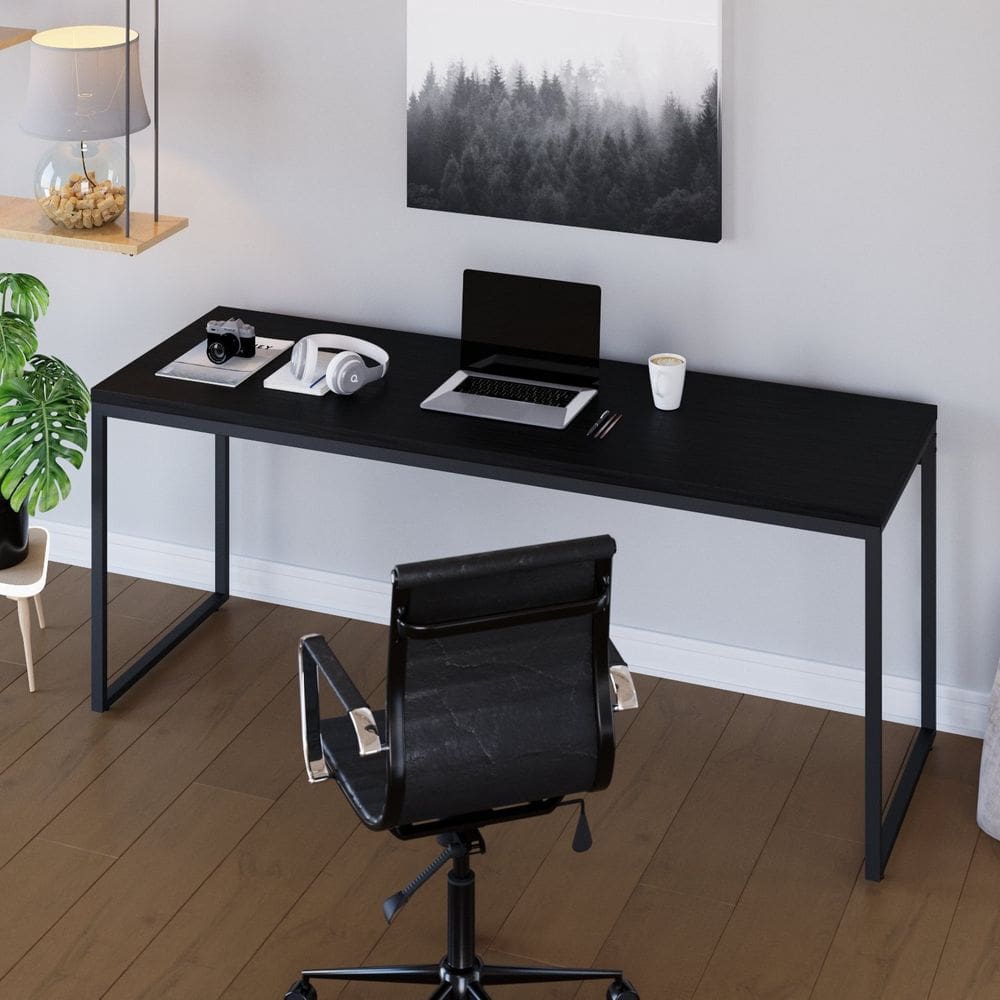 Escrivaninha para Escritório Studio 180x75cm Dynamica Preto / Ônix