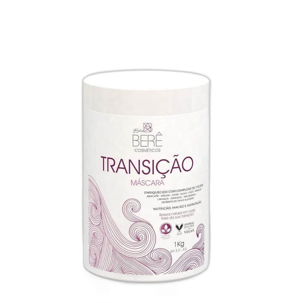 Máscara Nutritção E Maciez Transição Capilar 1Kg Bela Bere