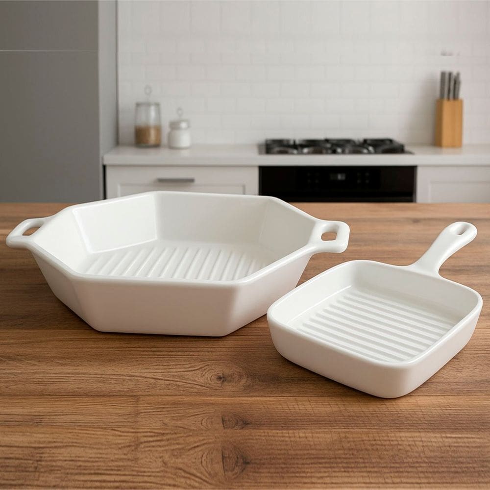 Travessas Assadeira Petisqueira Restaurante Servir Jogo 2pçs