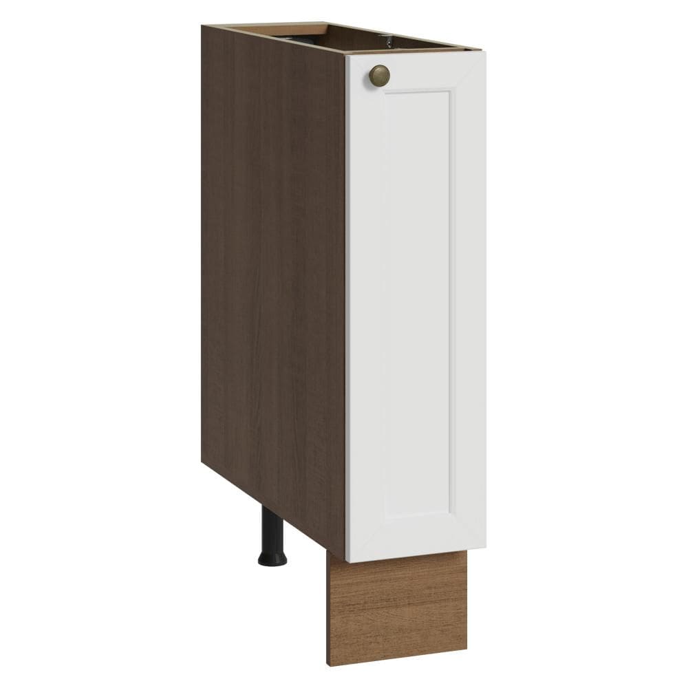 Balcão Porta-Temperos 20 cm 1 Porta (Sem Tampo) Rustic/Branco Vik Madesa