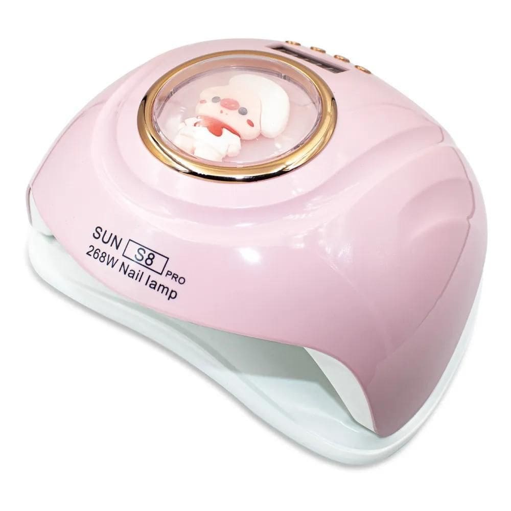 2X Cabine Estufa Sun S8 Pro Led Uv 268W Unha Gel 57 Leds Cor