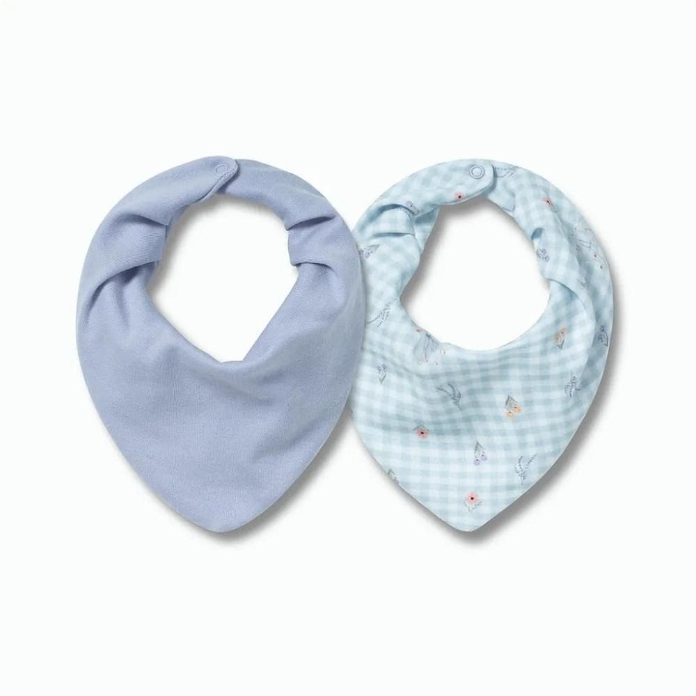 Kit Com 2 Babadores Hug Bandana Doce Campo Lilás