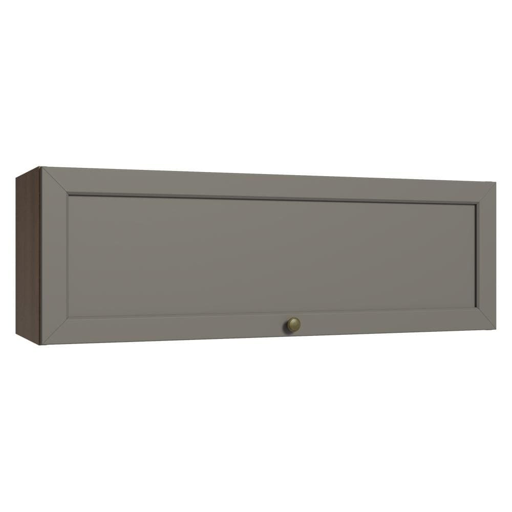 Armário Aéreo 100 cm 1 Porta Basculante Rustic/Cinza Vik Madesa