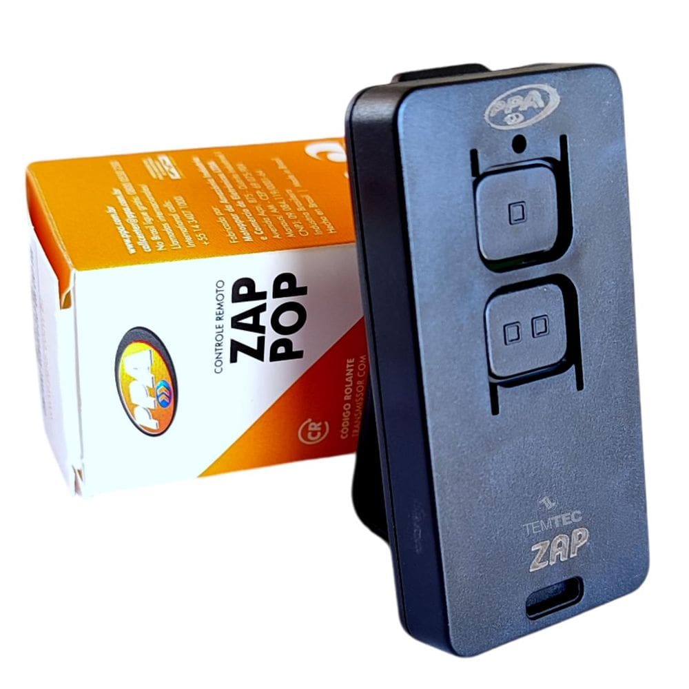 Controle Portão PPA Zap Pop 433,92MHz 2 Botões