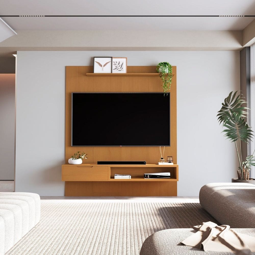 Painel para Tv 75 Polegadas 100% Mdf Plus Marrom