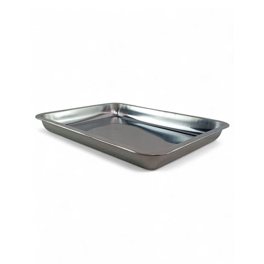 Forma Aluminio Retangular Forno Assar Bolo Pao Receita Bandeja Resistente Cromado