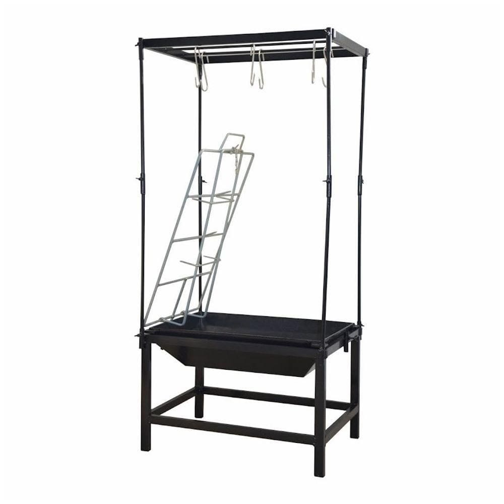 Estação Churrasco Fogo Chão Lareira Aço E Varal 63x44x43cm