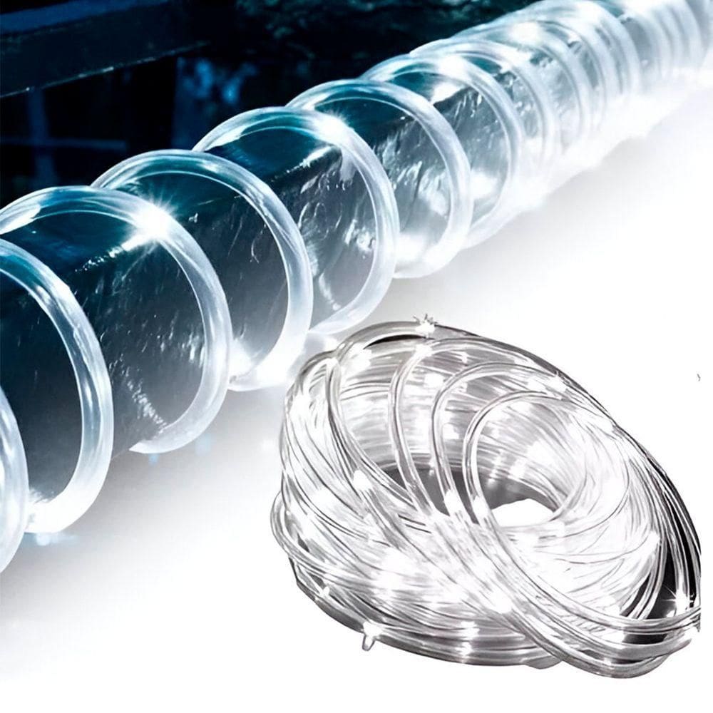 Mangueira Pisca 460 Lâmpadas Leds Branco Natalino 20m 220v