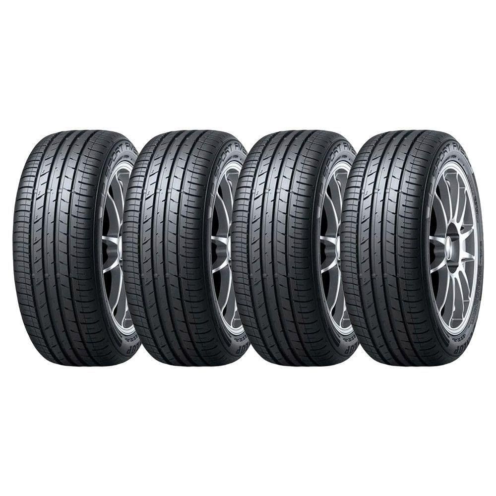 Kit 4 Pneus Dunlop 195/55r15 85v Sport Fm800 Preto