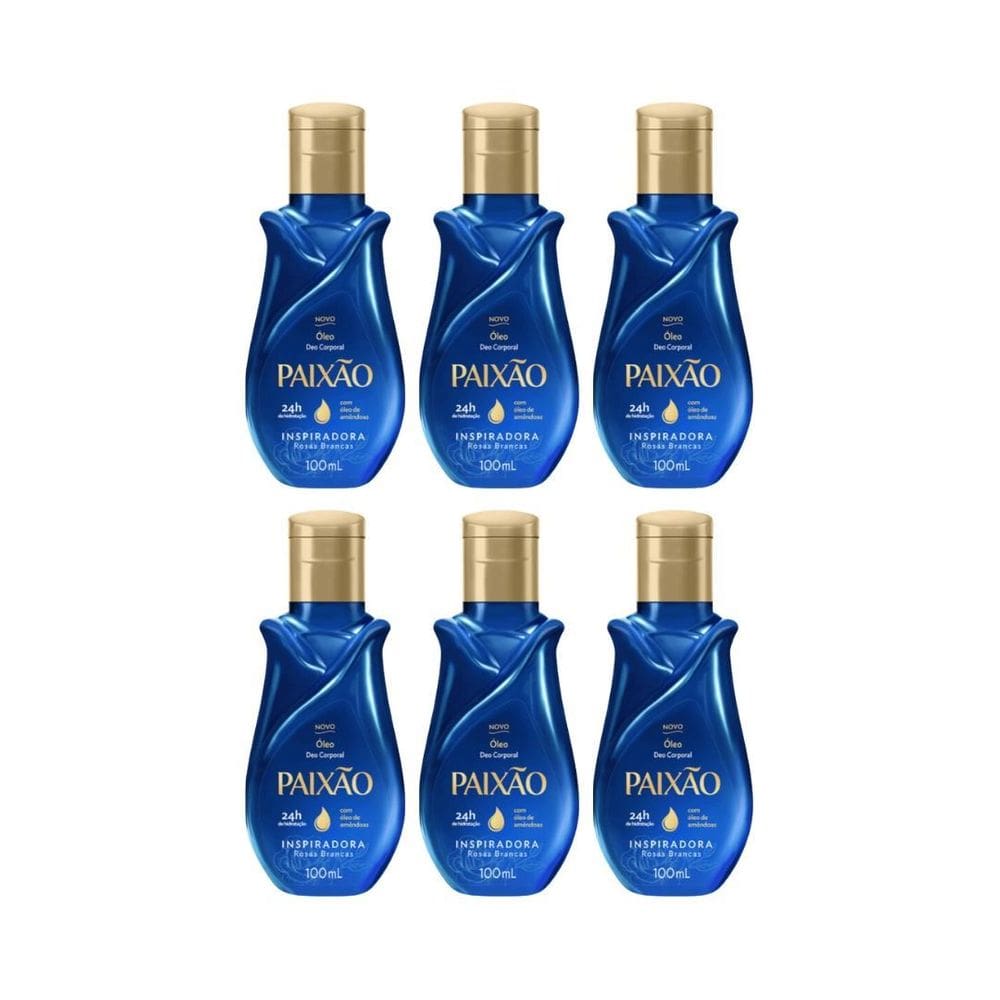 Oleo Corporal Paixao 100Ml Inspiradora - Kit C/6Un