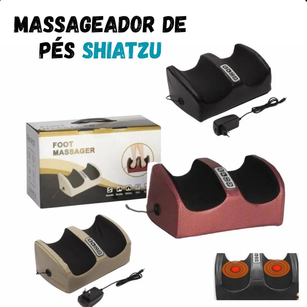 Shiatsu Massageador De Pés Shia Foot Bivolt