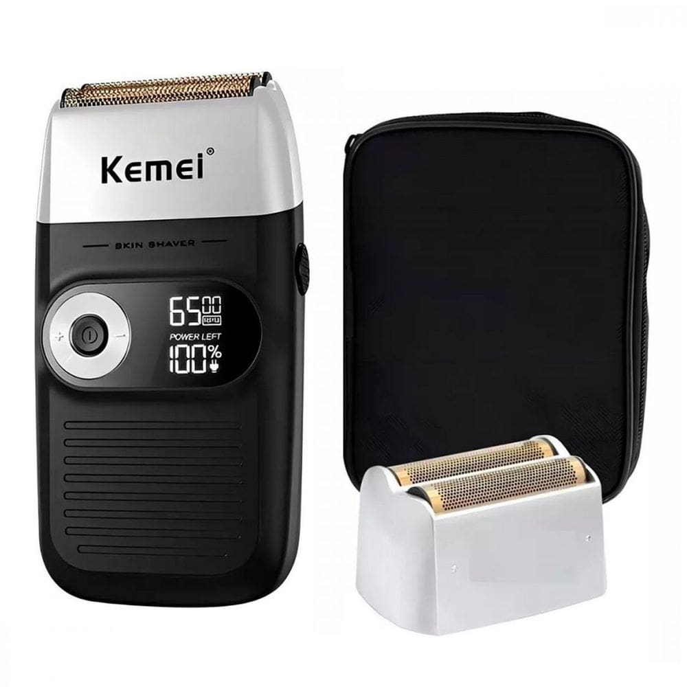 Barbeador Sem Fio Portátil Bivolt Kemei