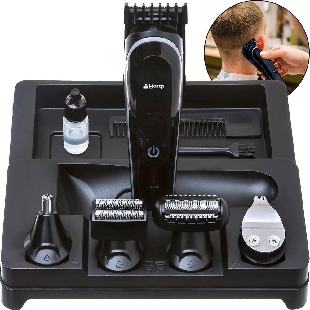2X Maquina De Cortar Cabelo Sem Fio Barba 5 Em 1 Aparador Ti