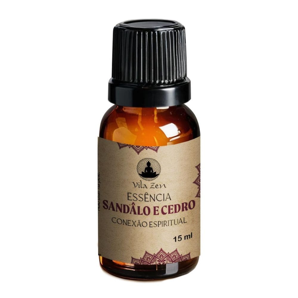 Essência Vila Zen Fragrância Sândalo E Cedro 15ml