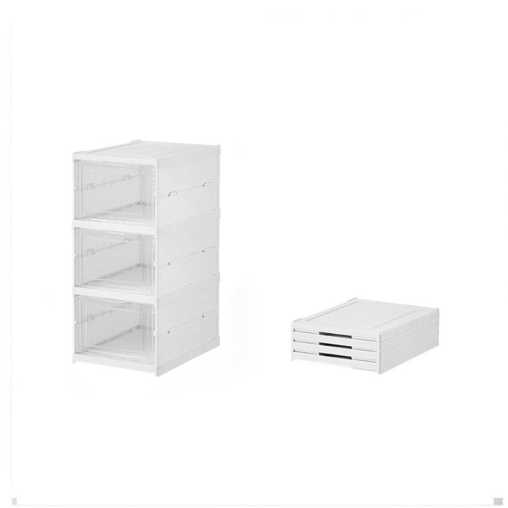 Armario Dobravel 3 Andares Sapateira Organizador De Brinquedos Automatico Caixa Empilhavel Multiuso