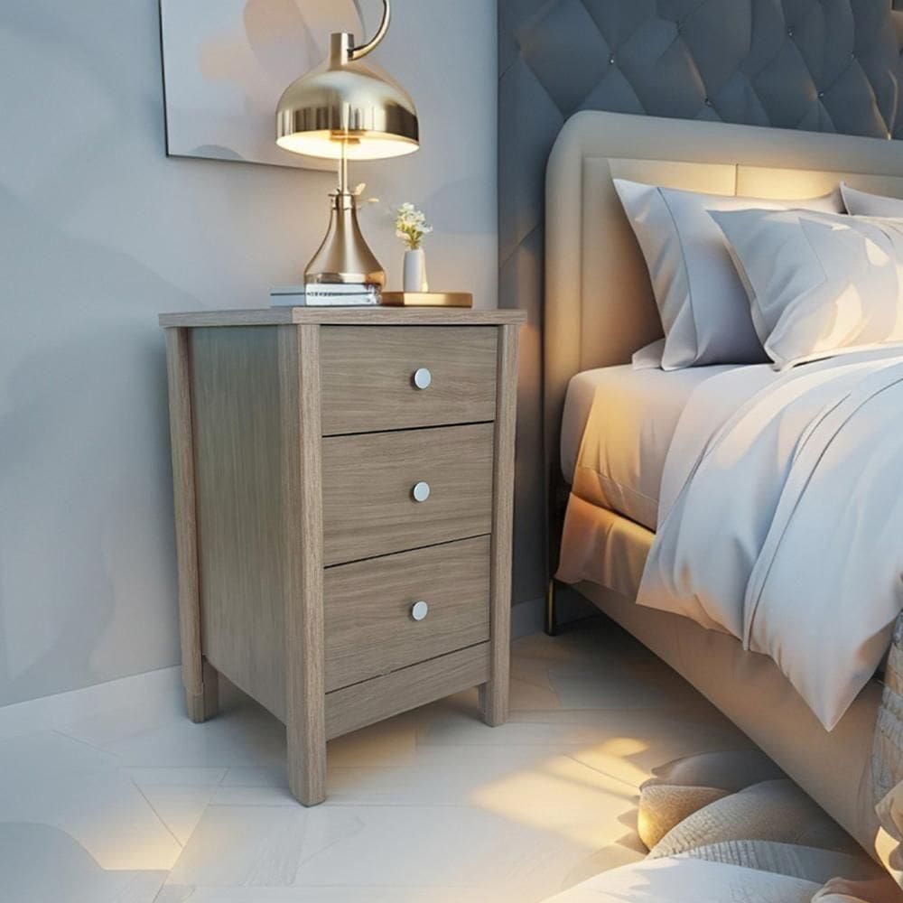 Mesa De Cabeceira Ditália 3 Gavetas Diamond DM-113