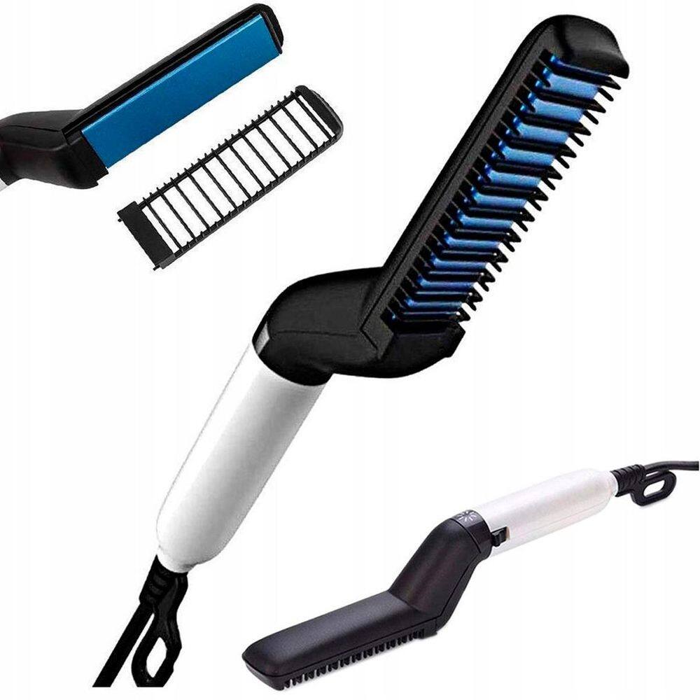Pente Eletrico Modelador Para Barba Cabelo E Penteados