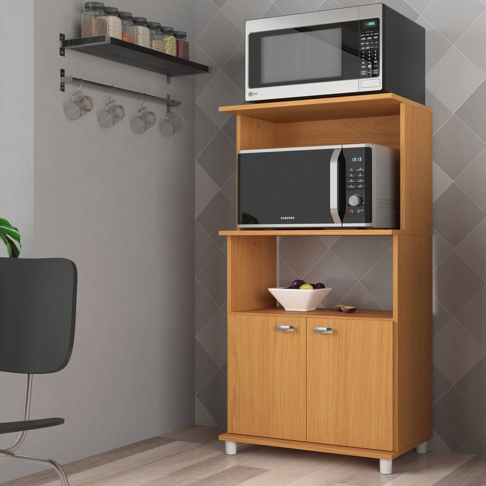 Balcão Forno e Micro-ondas Duas Portas Dallas Angelin