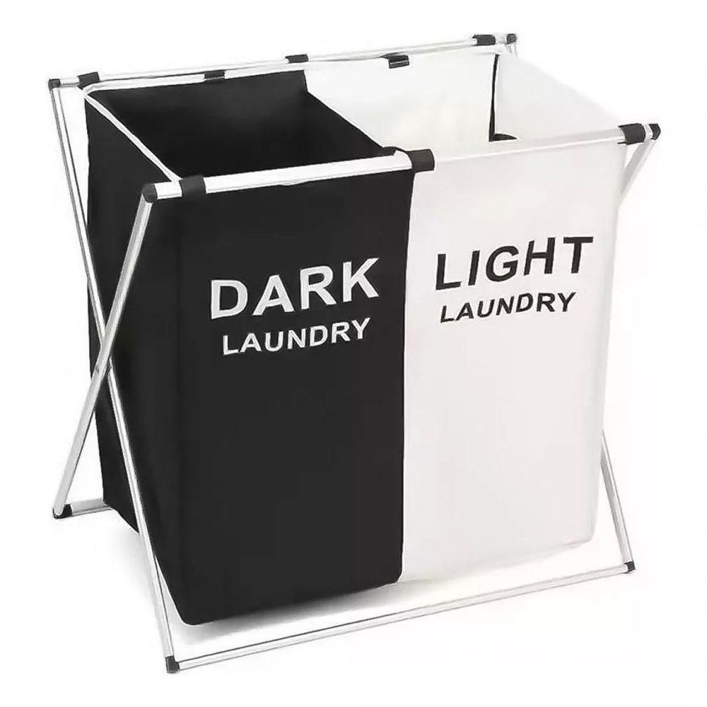 Organizador De Roupas Sujas Dobrável Com 2 Divisórias – Cest