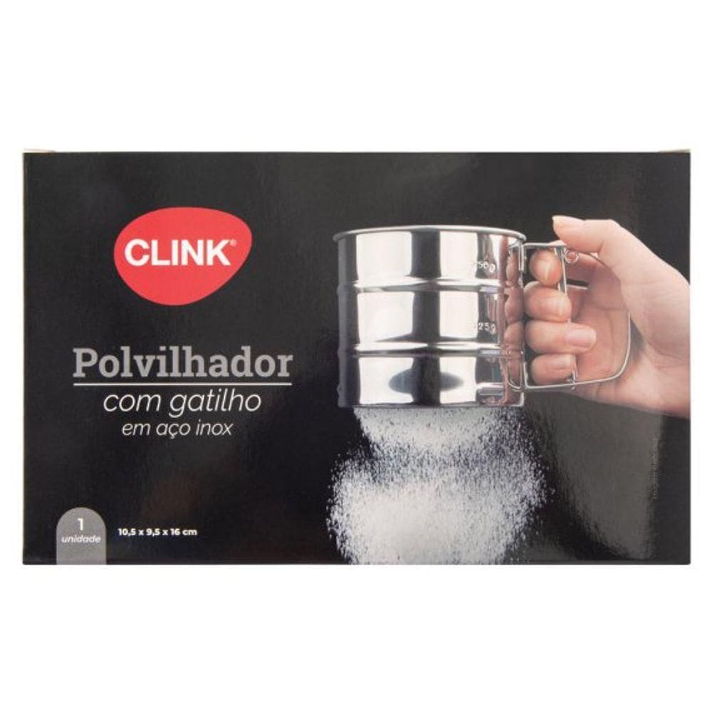 Peneira Inox Peneirar Farinha Com Gatilho Confeitaria 10cm