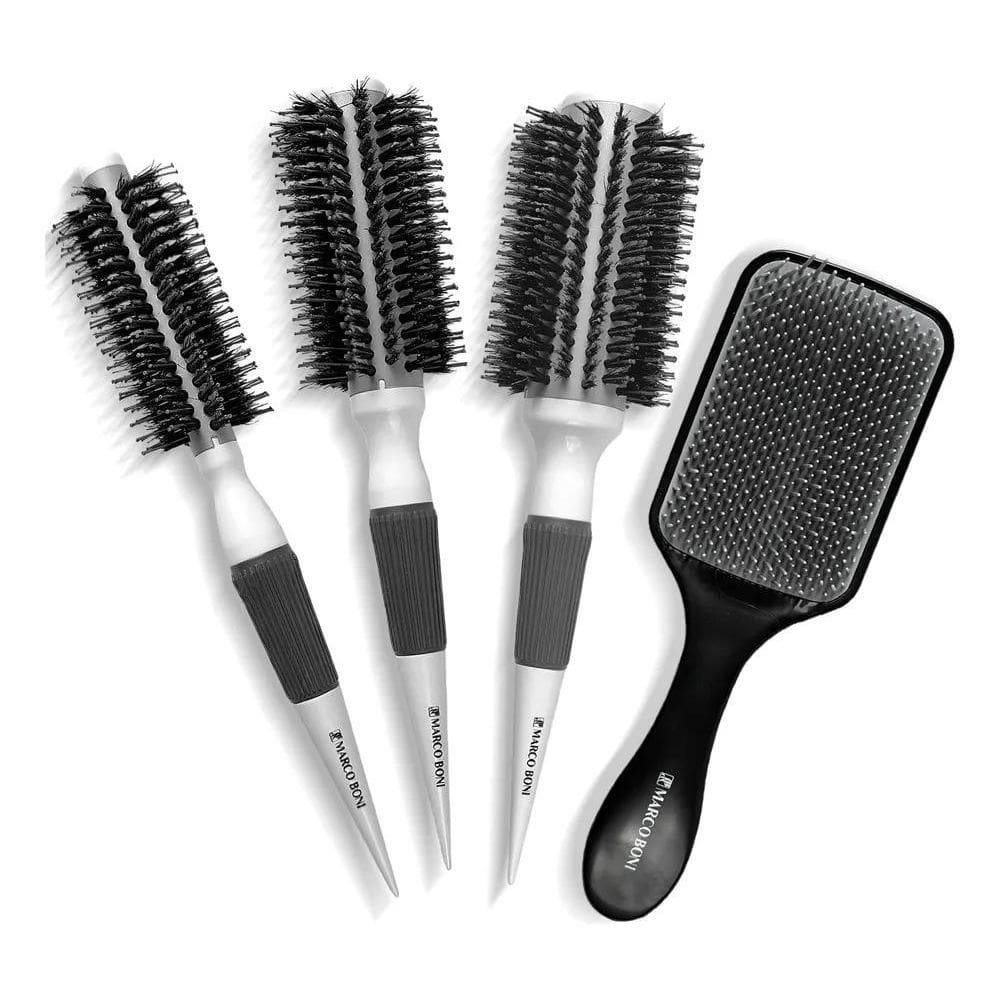 2X Kit 3 Escovas Thermal Ceramic Raquete Free F