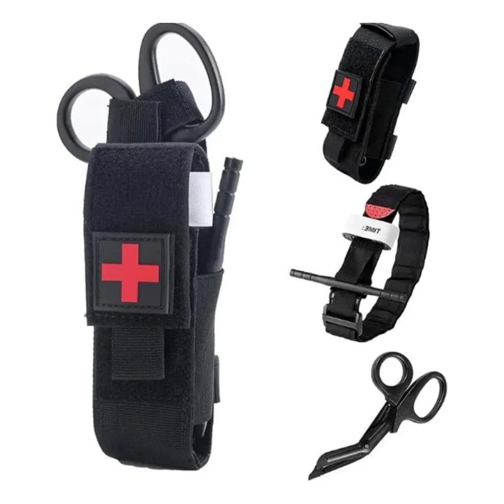 2X Kit Torniquete + Case Modular + Tesoura