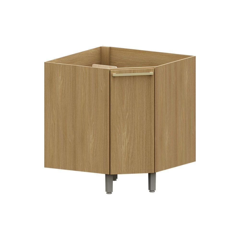 Balcão Diagonal 74cm 1 Pt Elegance Luciane Móveis Freijó