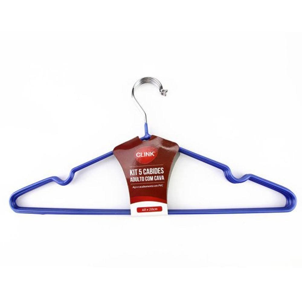 Kit 5 Cabides Metalicos 40 Cm X 20 Cm 1un