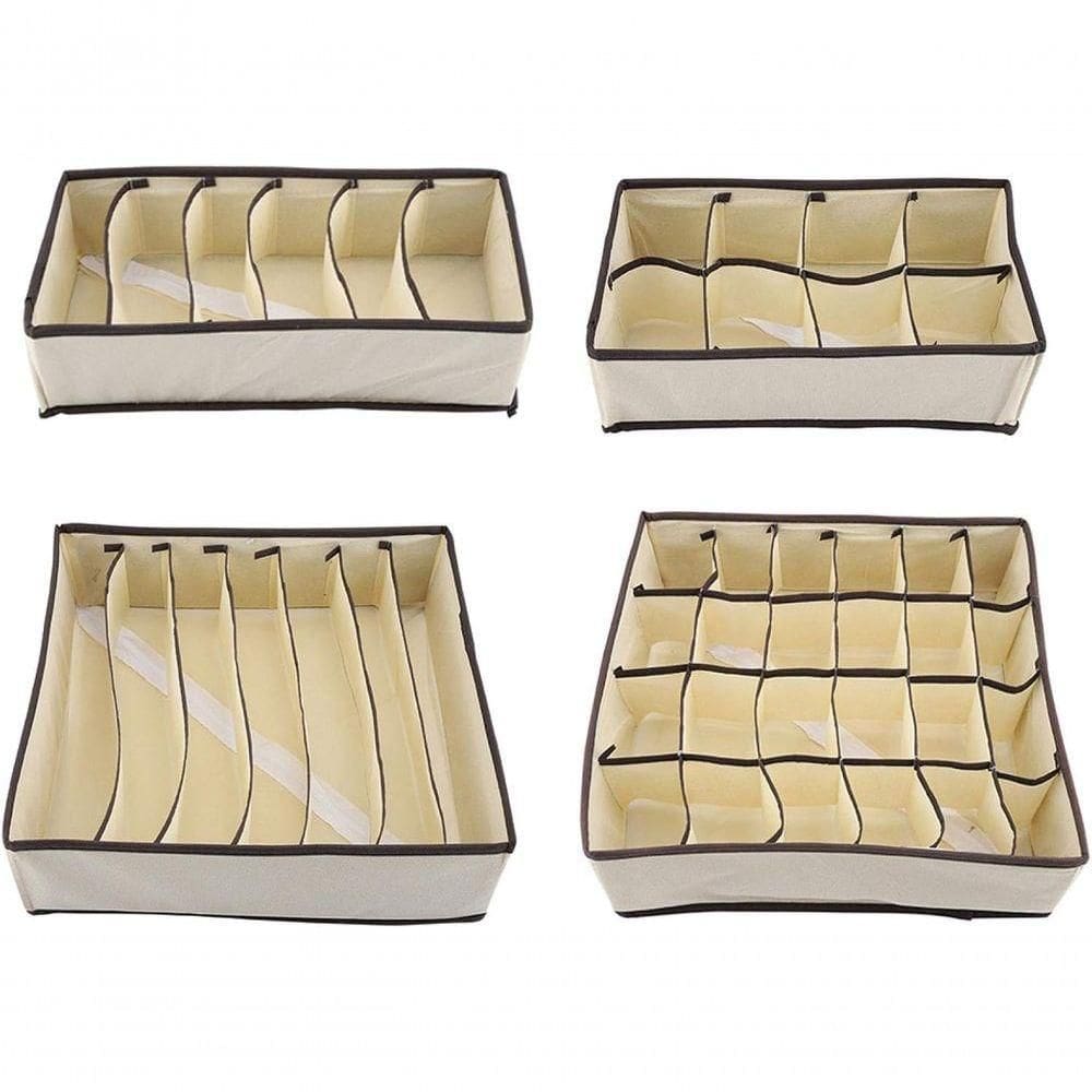 Organizador Roupas íntimas Kit Colmeia 4 Unidades Prático Co