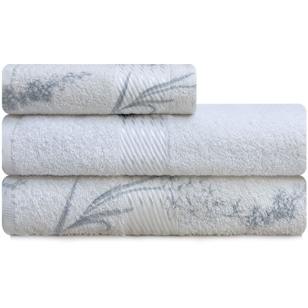 Kit de Toalhas de Banho e Rosto 3 Peças 100% Algodão Felpudas Prisma Dohler