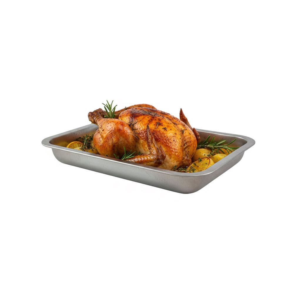 Assadeira Aluminio Retangular Forma Culinaria Gastronomia Duravel Resistente Biscoito bandeja Cozinha Assar Forno Bolo