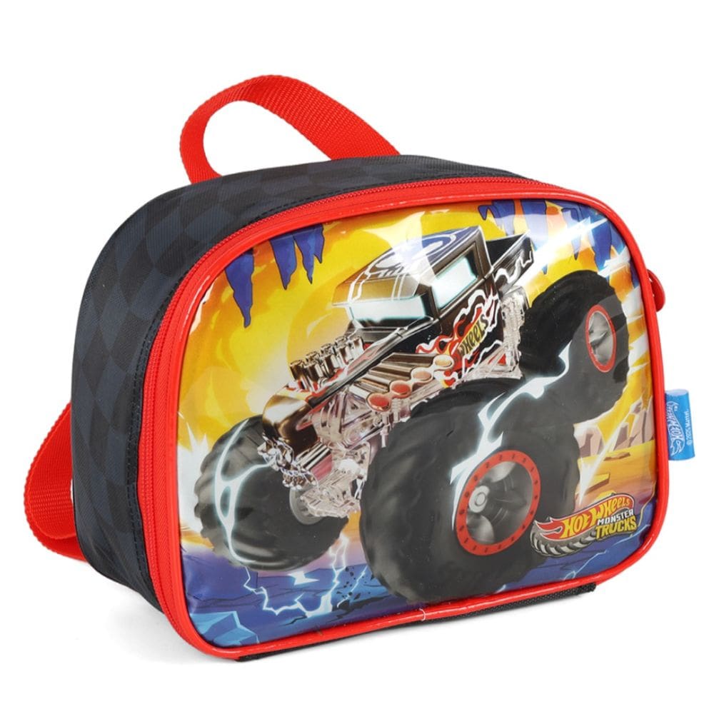 Lancheira Escolar Menino Termica Infantil Hotwheels Preto
