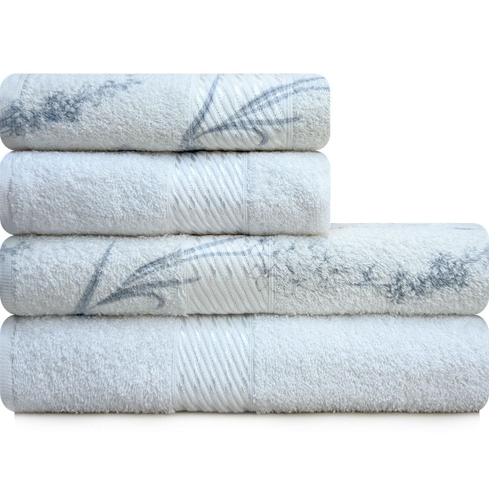 Toalha 4 Peças Banho e Rosto 100% Algodão Prisma Dohler