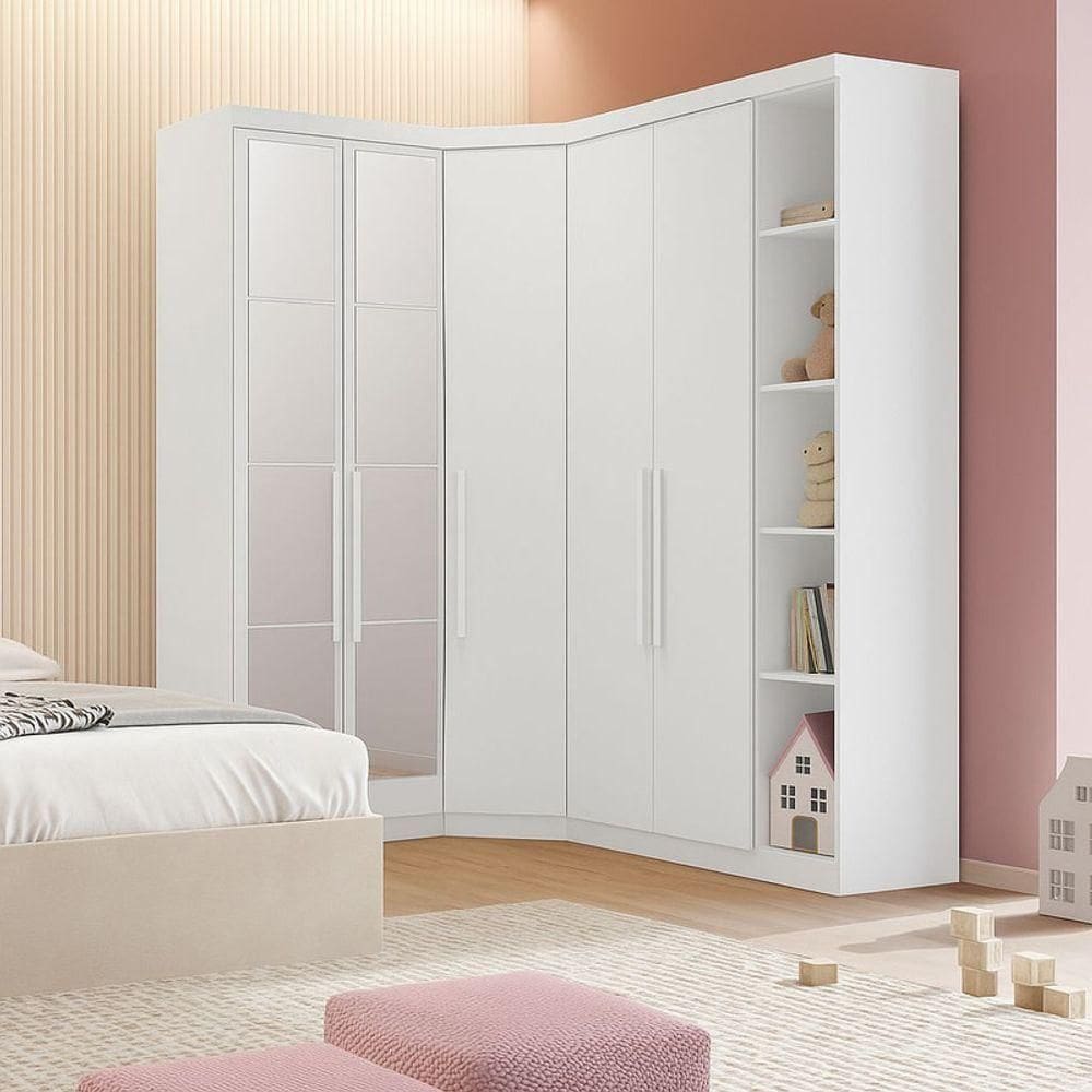 Modulado Closet Espelhado 5 Portas 6gav Linea Novo Horizonte