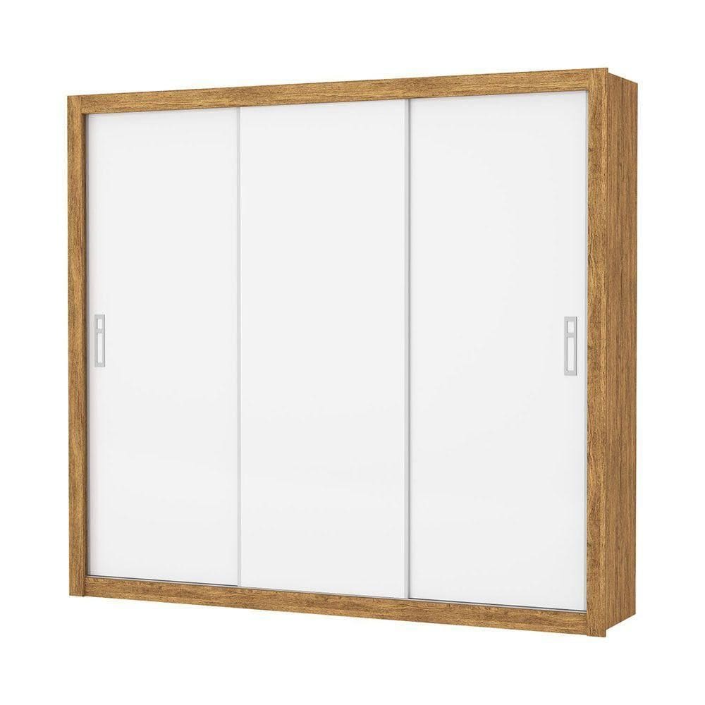 Guarda Roupa Casal Ilhéus 3 Pts 4 Gvts 6 Prat Carioca Móveis Cinamomo-branco