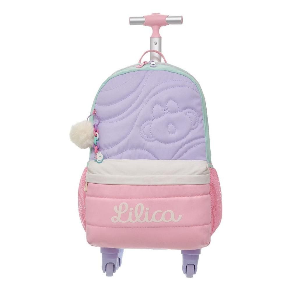 Mochila de Carinho Lilica Ripilica Tubo 360 Com Alças Lilás