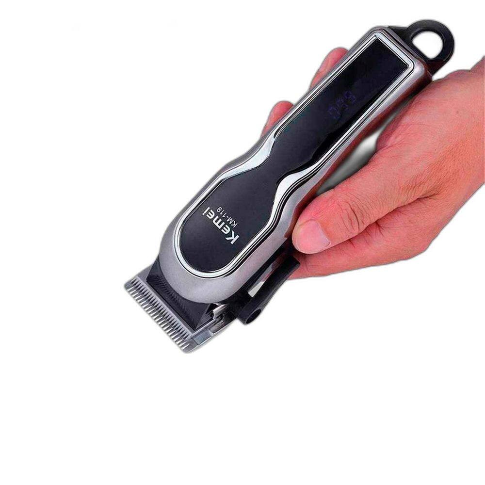 Maquininha Kemei Display Led Cabelo E Barba