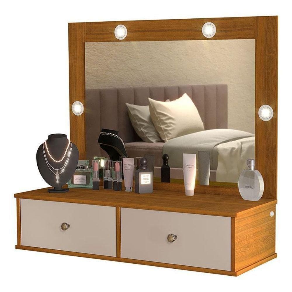 Penteadeira Suspensa Isis Freijó Mani - Luapa Móveis