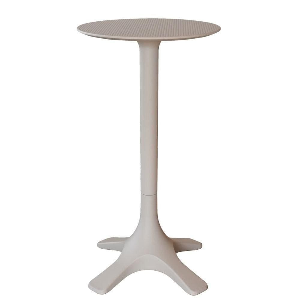 Mesa Bistrô Venice Fratini 110 Cm (altura) Com Tampo Redondo 60 Cm (largura) Polipropileno Preto