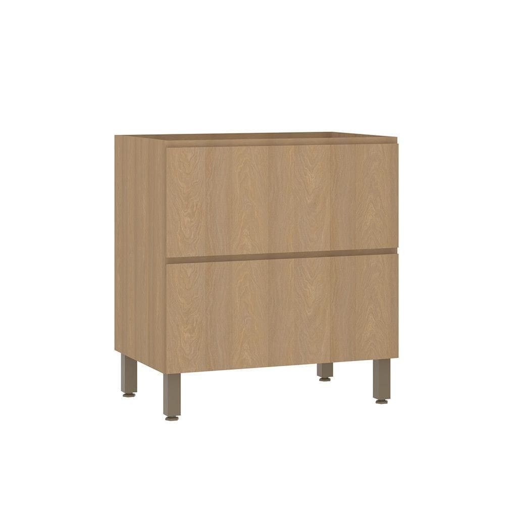 Balcão De Cozinha 80cm 1 Porta E 1 Gaveta Sem Tampo Slim Luc Freijó/freijó