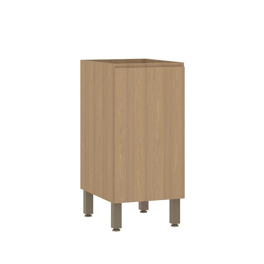 Balcão De Cozinha 40cm 1 Porta Sem Tampo Slim Luciane Móveis Freijó/freijó
