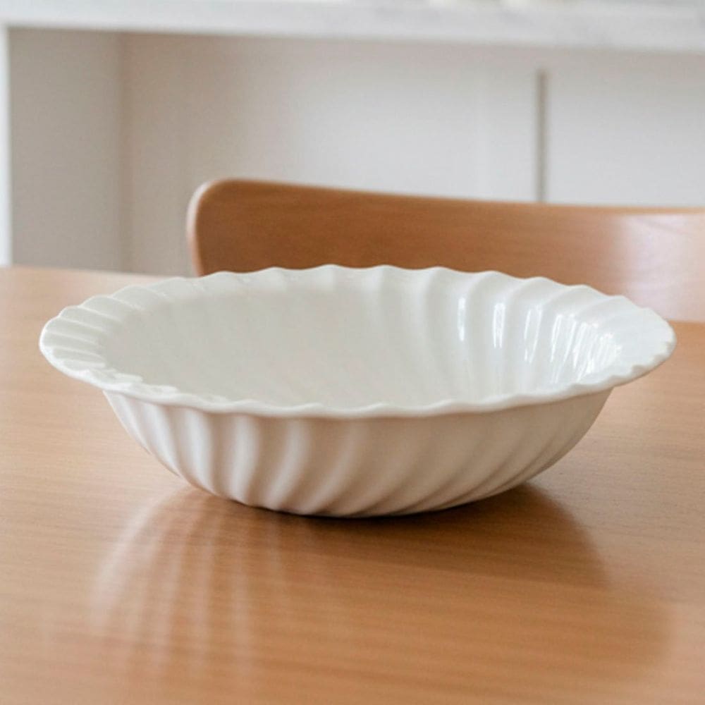 Saladeira Tigela Bowl Fruteira Redondo Em Cerâmica 1,5L 27cm