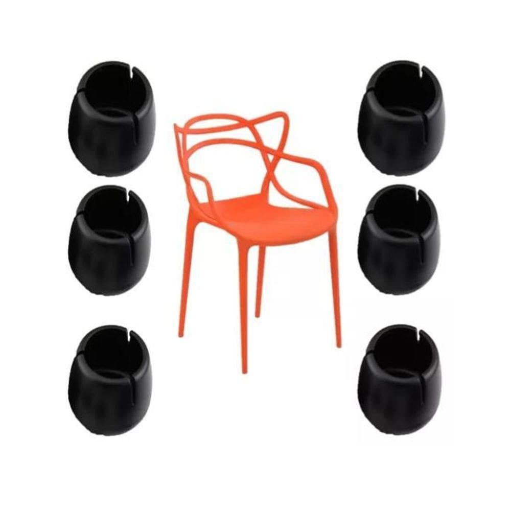 Kit 8 Unidades Protetor 25Mm - 30Mm Pé Silicone Feltro Casa