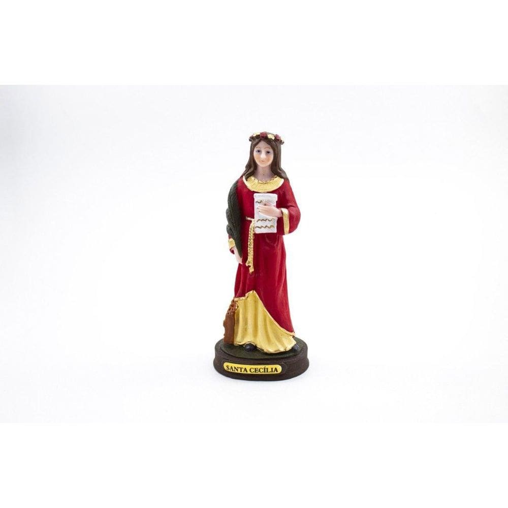 Imagem Santa Cecília Resina 14 Cm