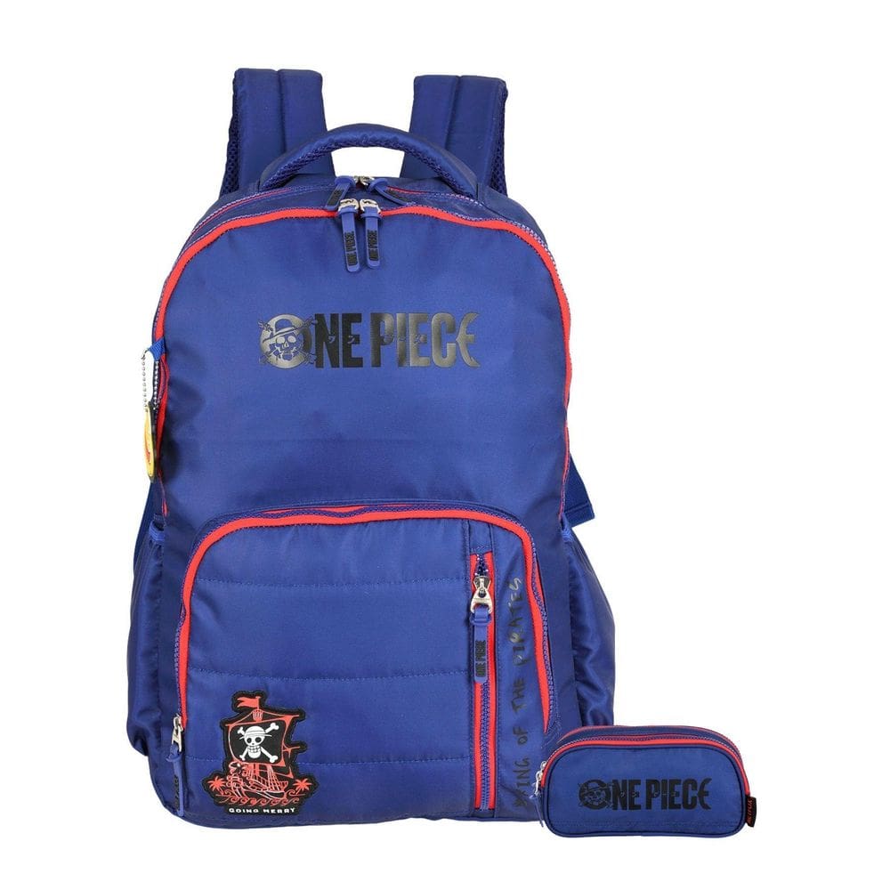 Kit One Piece Mochila De Costas + Estojo Triplo Anime