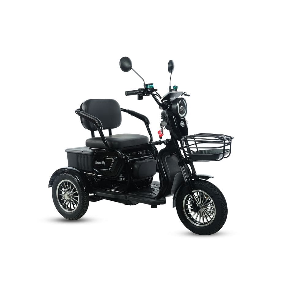 Triciclo Elétrico Kompakt 1000w 3 Lugares Adulto Preto - DREAM BIKE