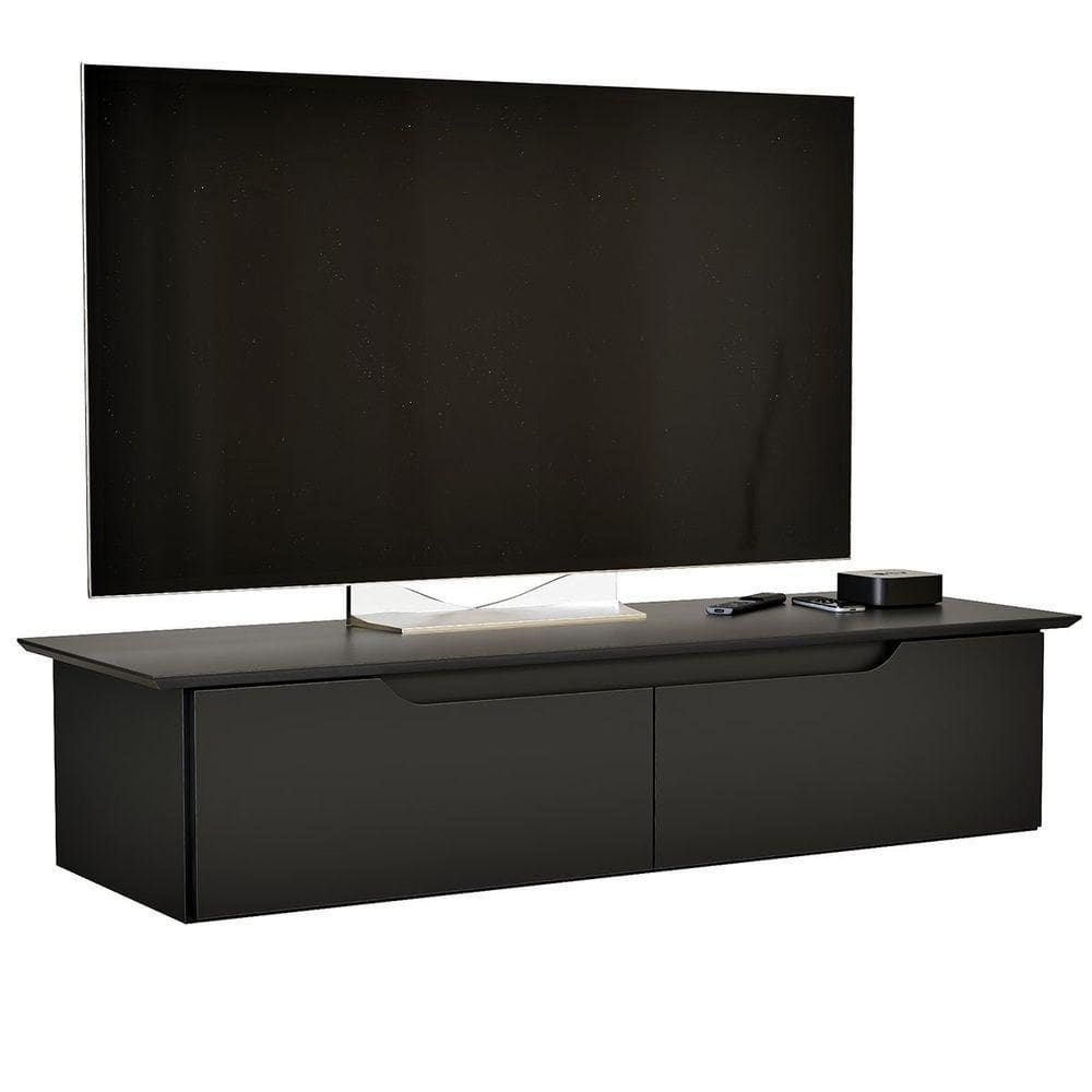 Rack Aparador Suspenso Com 2 Portas Flop Preto