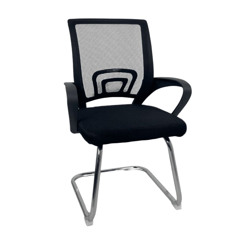 Cadeira de Escritório Begônia Oficial Mesh Fixa Preto
