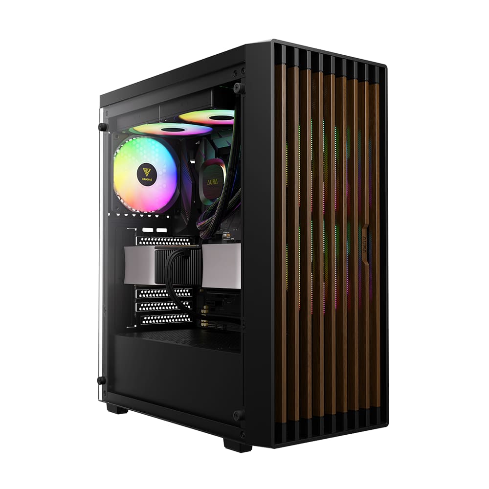 Gabinete Gamer Gamdias Aura GC4 Elite ATX 3 fans ARGB Preto
