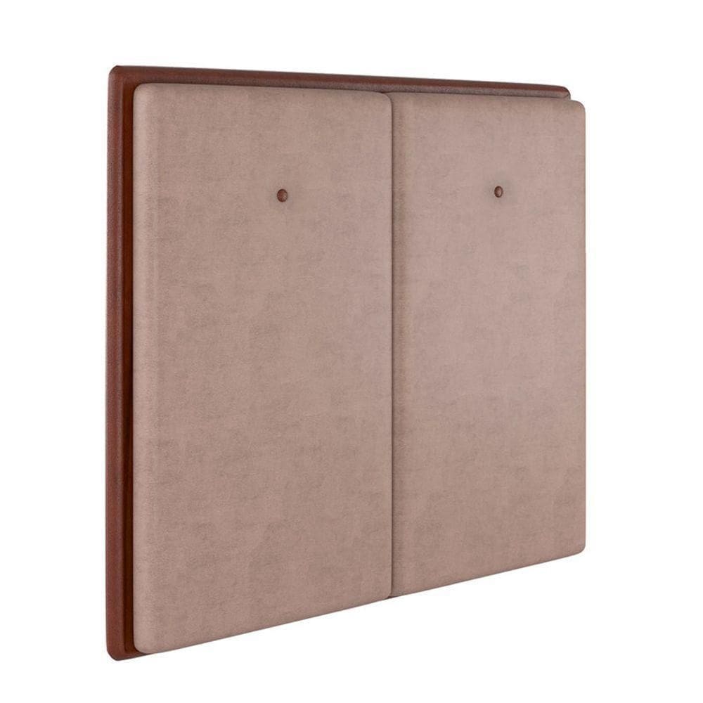 Cabeceira Estofada Queen 160 Cm Coral Veludo Cor: Rose